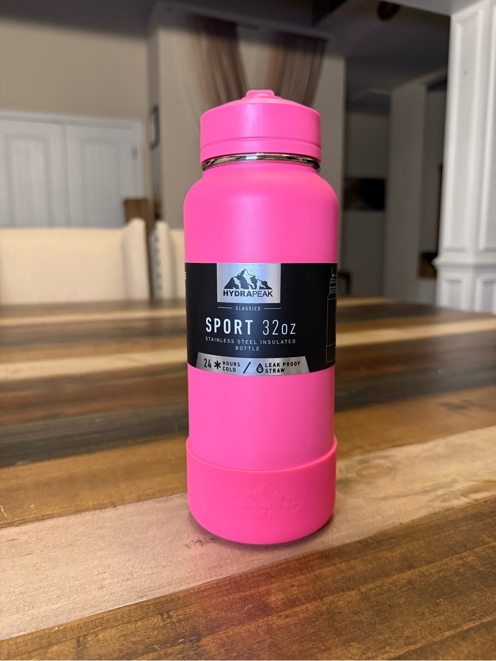 HydraPeak Sport 32oz Insulated Bottle - Bright Pink